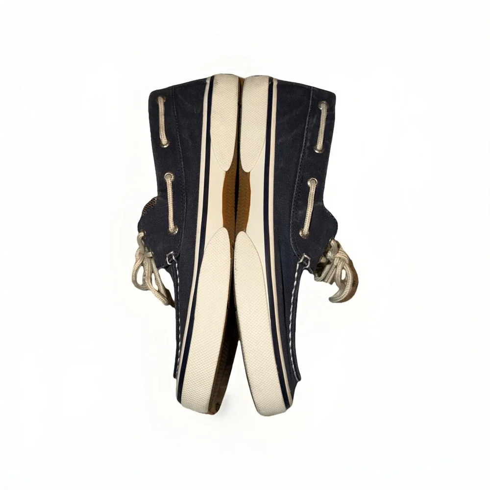 Sperry Top-Sider Men's Navy Canvas Boat Shoes US 10 Breathable Comfort